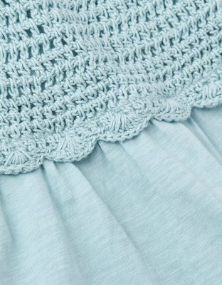 AE Sunchaser Top Tubo Estilo Babydoll al Crochet