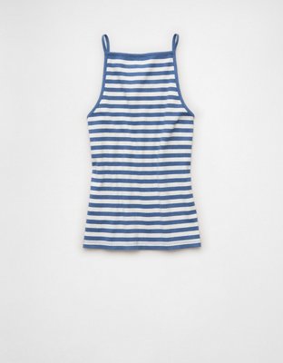 AE Apron-Neck Graphic Tank Top