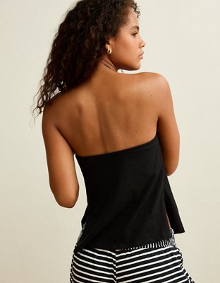 AE Sunchaser Side-Slit Babydoll Tube Top | American Eagle