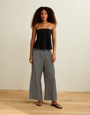 AE Sunchaser Side-Slit Babydoll Tube Top | American Eagle