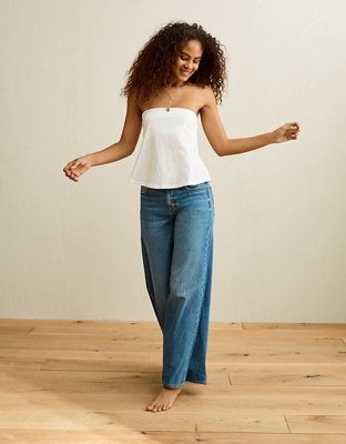 AE Sunchaser Side-Slit Babydoll Tube Top