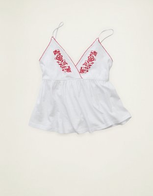 AE Embroidered Babydoll Cami