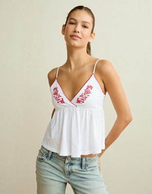 AE Picot-Trim Babydoll Cami
