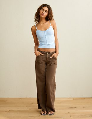 トップス litmus HP fluctuate chain cami grey AE Henley Cami | American Eagle
