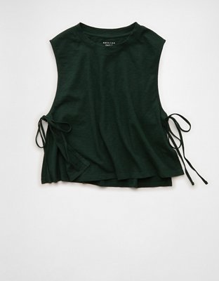 AE Sunchaser Side-Tie Muscle Tank Top | American Eagle