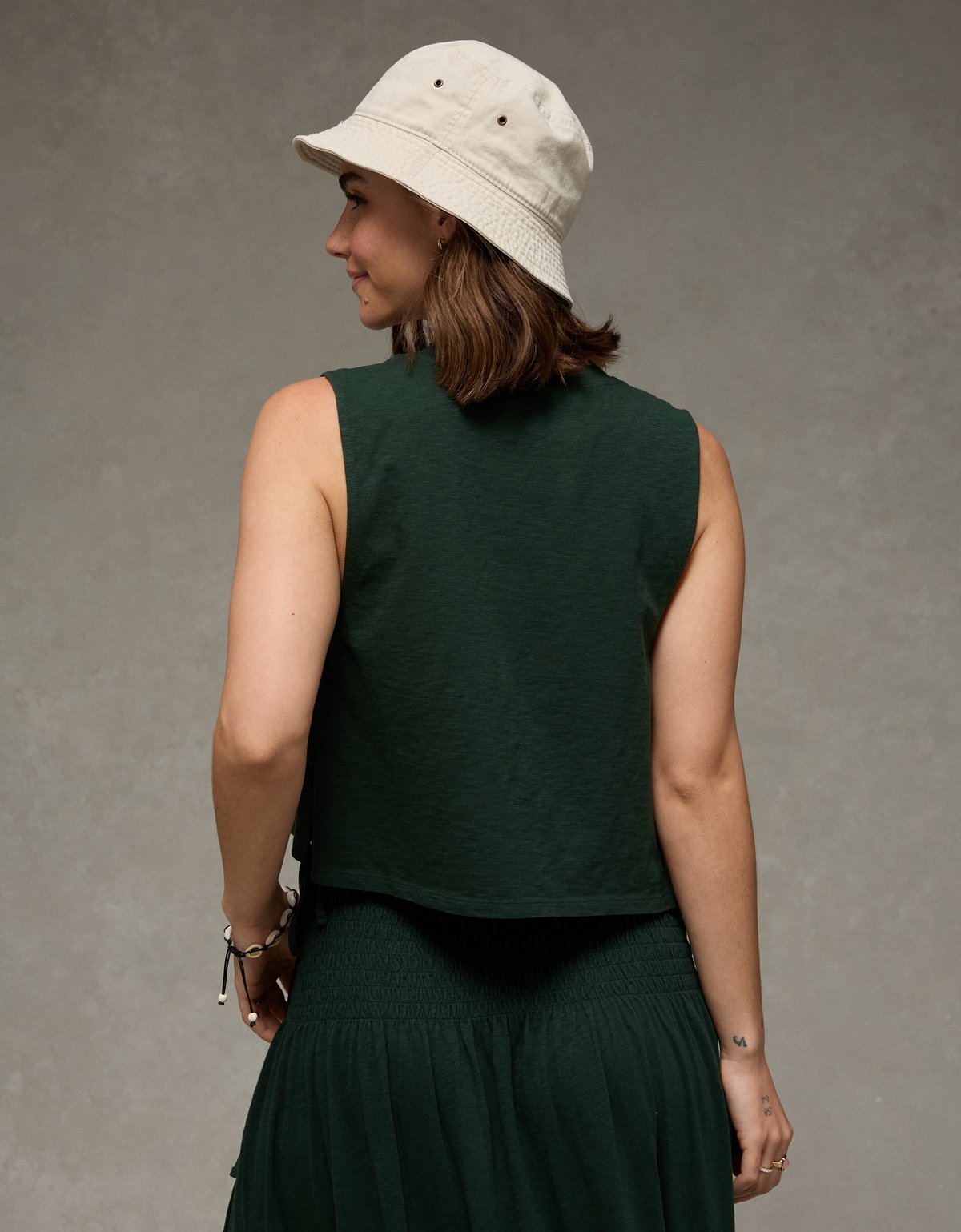 AE Sunchaser Side-Tie Muscle Tank Top - image 2