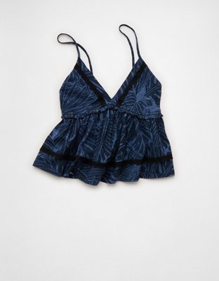 AE Sunchaser Lace Trim Babydoll Tank Top from American Eagle - $29.95