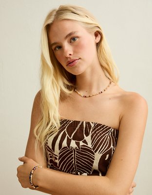 AE Sunchaser Cropped Bubble Tube Top