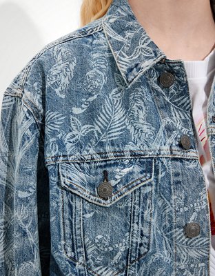 Женские куртки American Eagle AE X Naito Denim Jacket — фото 6
