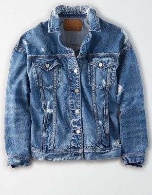 american eagle distressed jean jacket