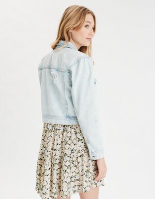 Женские куртки American Eagle AE Classic Denim Jacket — фото 2
