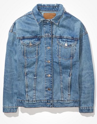 american eagle jean jacket hoodie