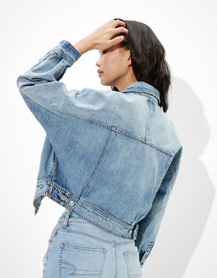 Женские куртки American Eagle AE Cropped Fashion Denim Jacket — фото 2