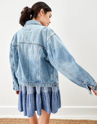 Женские куртки American Eagle AE '90s Boyfriend Denim Jacket — фото 3