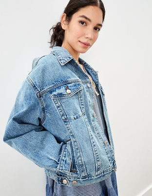 Женские куртки American Eagle AE '90s Boyfriend Denim Jacket — фото 6