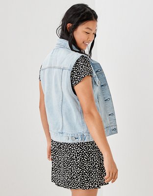 Женские жилеты American Eagle AE Classic Denim Vest — фото 2