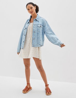 AE '90s Boyfriend Oversized Light Wash Denim Jacket