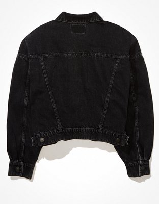 Женские куртки American Eagle AE Cropped Denim Jacket — фото 4