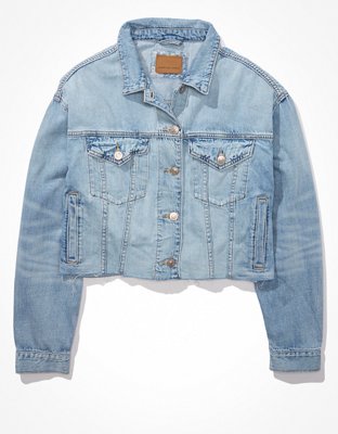 American eagle pink denim on sale jacket