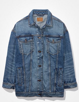 AE '90s Boyfriend Medium Wash Denim Jacket | American Eagle