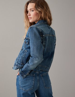 Ae boyfriend fit outlet denim jacket