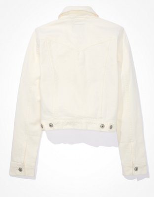 Женские куртки American Eagle AE Super Shrunken Denim Jacket — фото 4