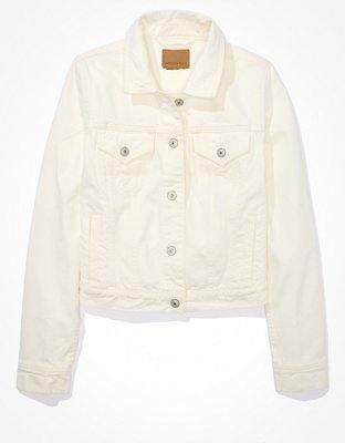 Женские куртки American Eagle AE Super Shrunken Denim Jacket — фото 3