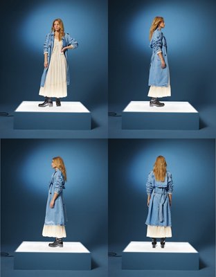 Denim trench hotsell coat zara