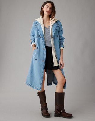 AE Denim Trench Coat | American Eagle