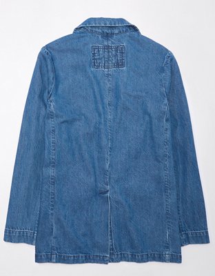 AE Oversized Denim Blazer