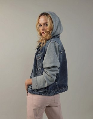 AE Classic Denim Mixed Media Jacket