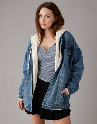 AE Strigid Oversized Boyfriend Denim Jacket