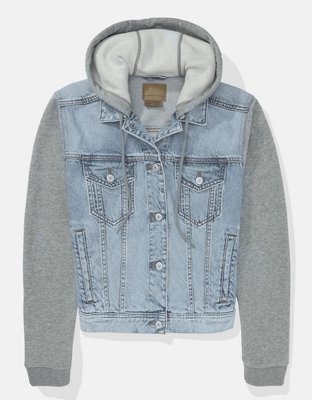 AE Strigid Classic Denim Sweatshirt Jacket