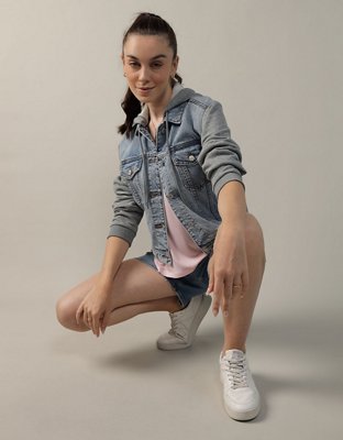 AE Strigid Classic Denim Sweatshirt Jacket