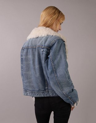 AE Sherpa Denim Jacket