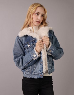 AE Sherpa Denim Jacket