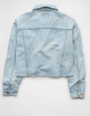 AE Cropped Cut-Off Denim Jacket