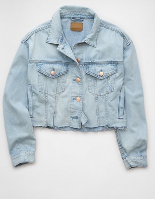 AE Cropped Cut-Off Denim Jacket