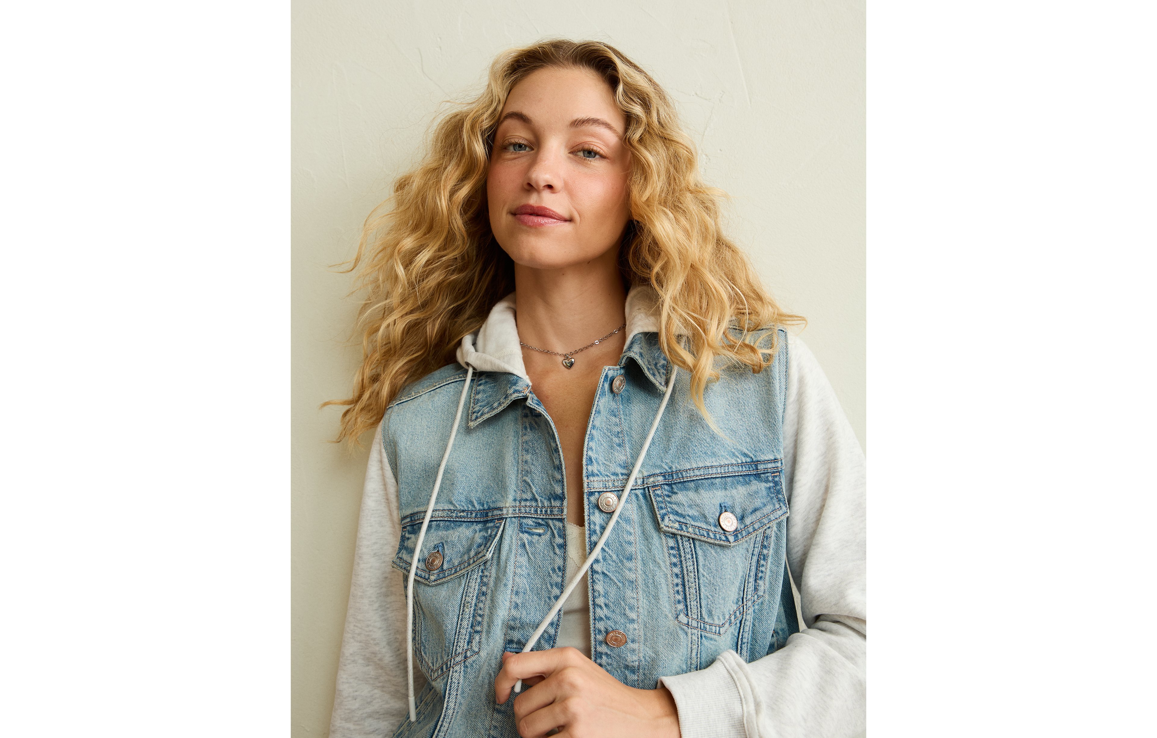 AE Hooded Denim Jacket
