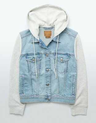 AE Hooded Denim Jacket