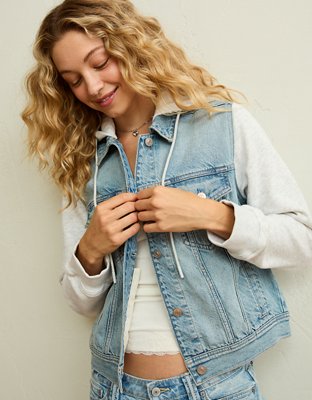 AE Hooded Denim Jacket
