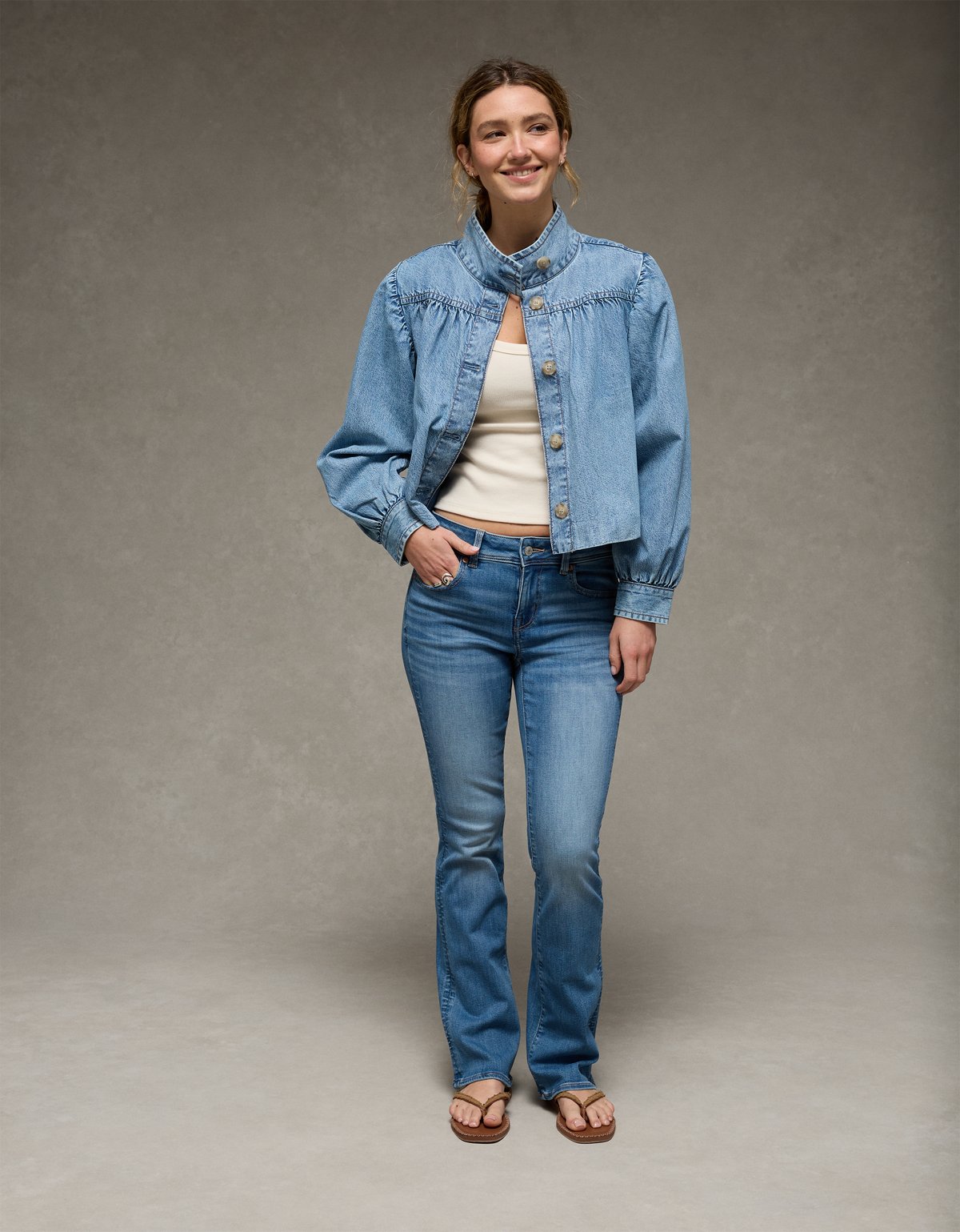 AE Denim Swing Jacket - image 5