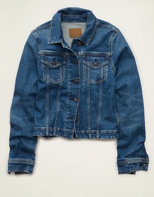 AE Shrunken Denim Jacket | American Eagle