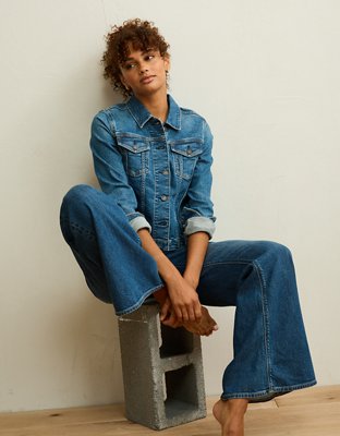 AE Shrunken Denim Jacket | American Eagle