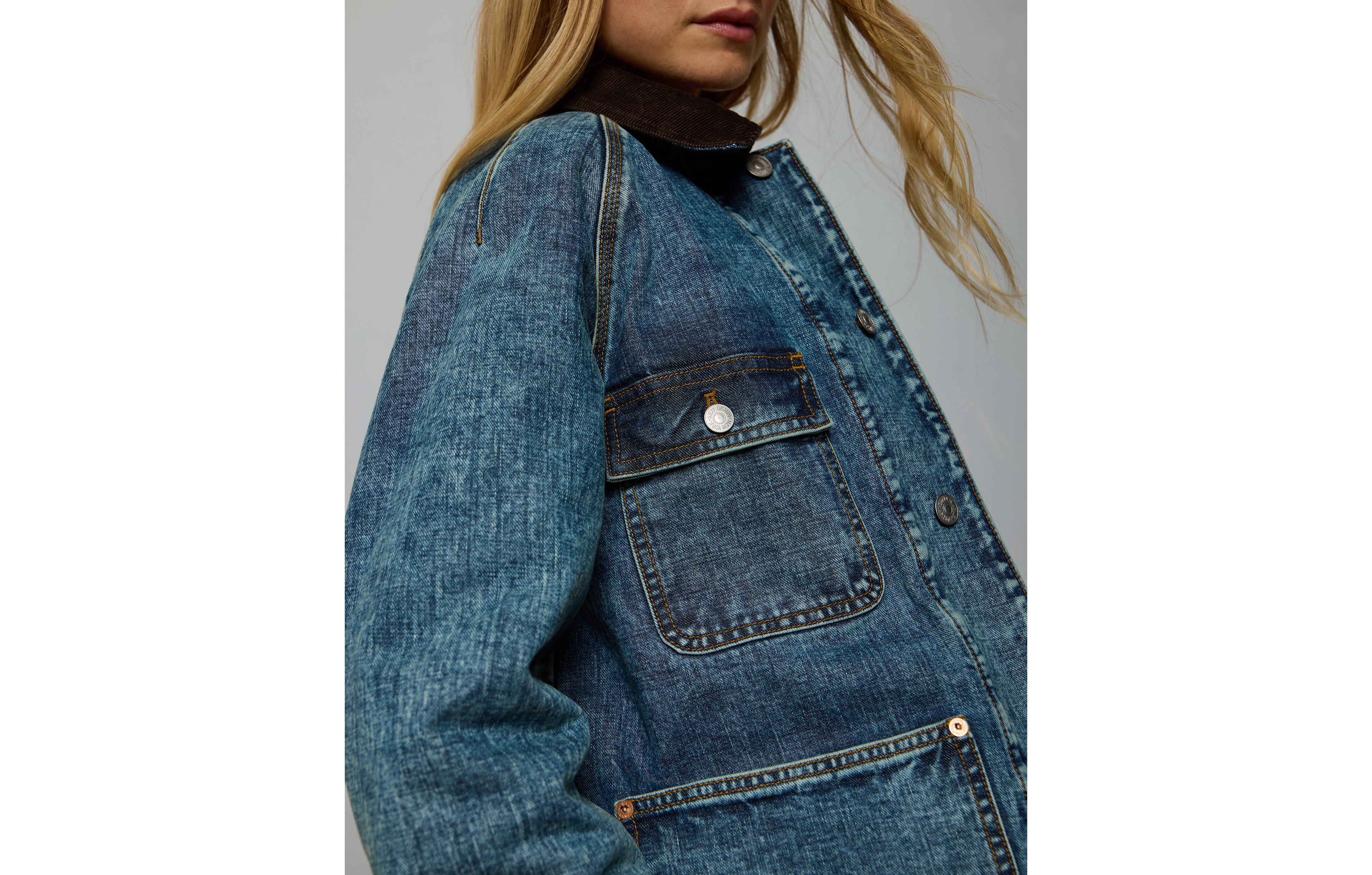 AE77 Premium Denim Barn Jacket