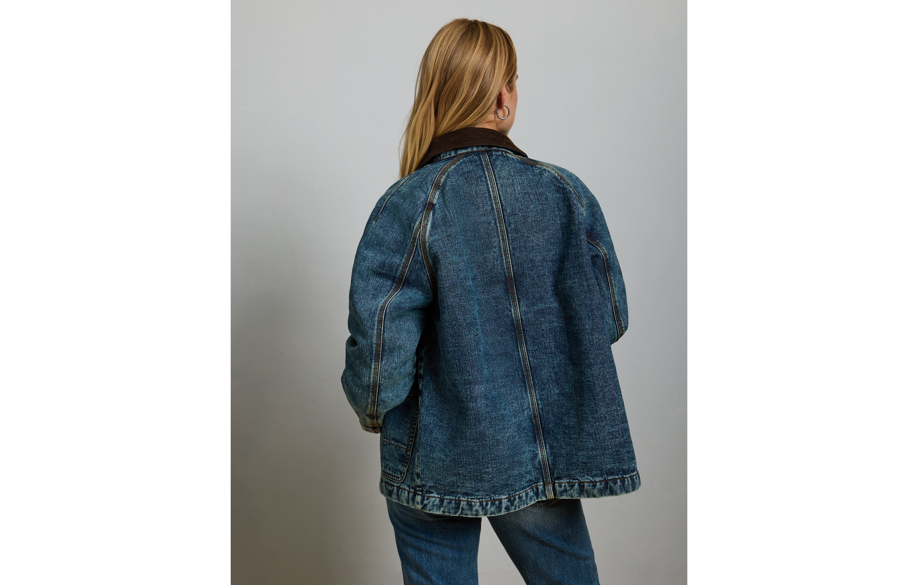 AE77 Premium Denim Barn Jacket