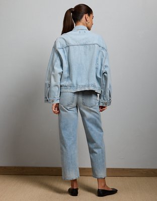 AMERI × Lee OVERSIZE DENIM JACKET AE77 Oversized Denim Jacket | American Eagle