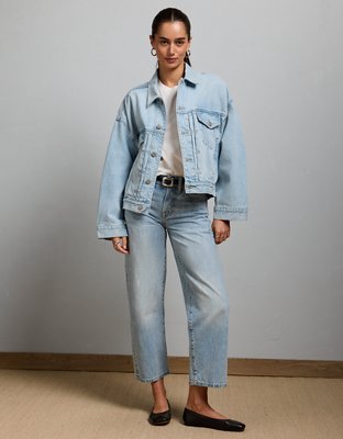 AE77 Oversized Denim Jacket from American Eagle - $110.60