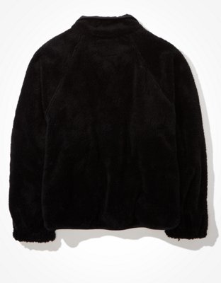 Женские куртки American Eagle AE Fuzzy Sherpa Snap Front Jacket — фото 4