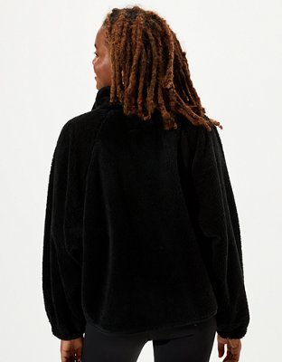 Женские куртки American Eagle AE Fuzzy Sherpa Snap Front Jacket — фото 2